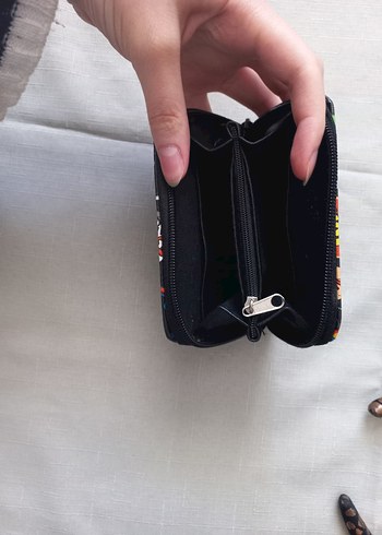 Renkli Pop Kültür Desenli Fermuarlı Kadın Cüzdanı - Görsel 2