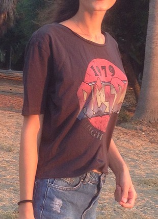H&M AcDC tişört orjinal acdc lisanslı