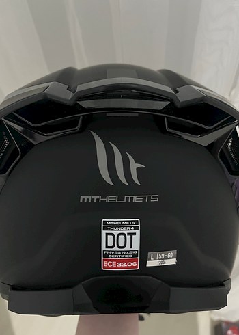 MT Thunder 4SV A1 Siyah Motor Motosiklet Kaskı - Görsel 6