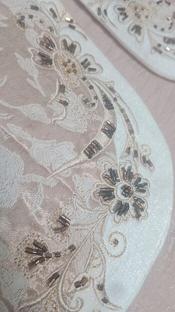 40 Beden 3 lü ceket etek simli takım