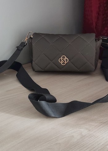 gri Kemerli Kadın Çanta - Görsel 2