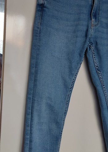 Nakışlı Mavi Denim Kadın Jean - Görsel 3