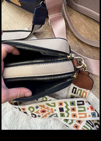 Desenli Çok Renkli Deri Kadın Çanta - Görsel 6