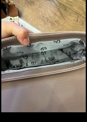 Desenli Çok Renkli Deri Kadın Çanta - Görsel 7