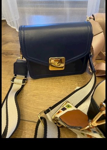 Desenli Çok Renkli Deri Kadın Çanta - Görsel 2