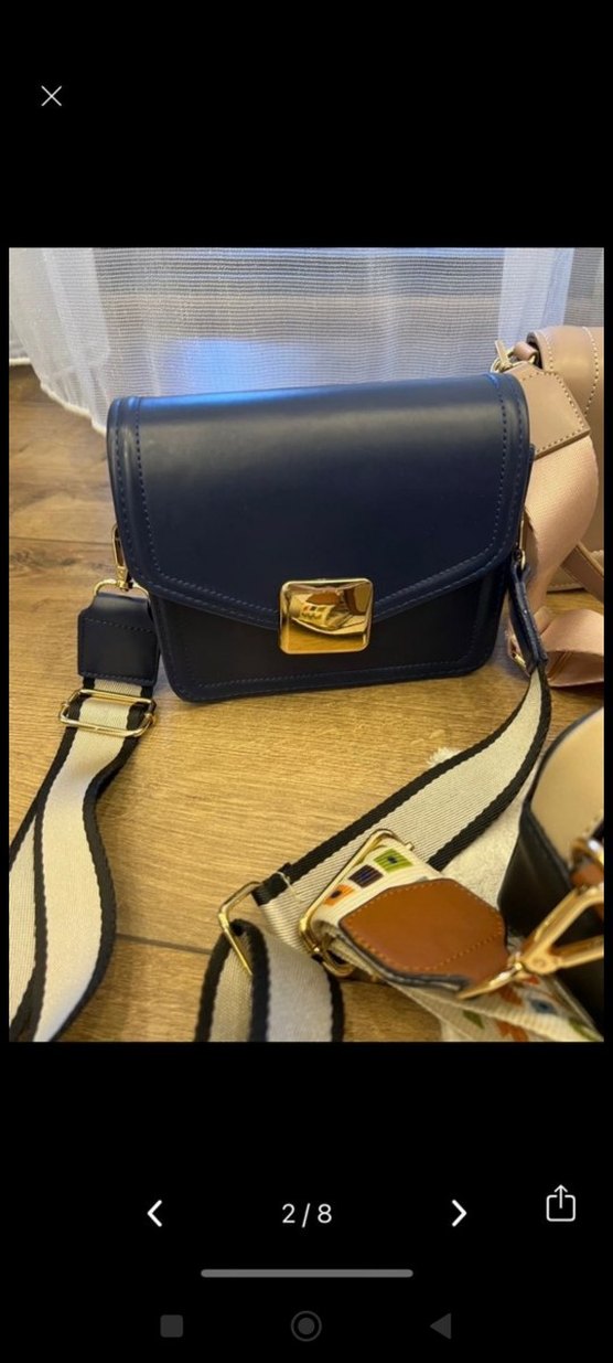 Desenli Çok Renkli Deri Kadın Çanta - Görsel 2