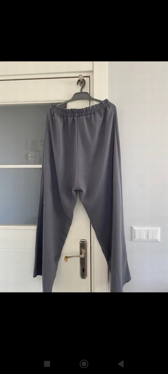 Gri Kadın Salaş Uzun Takım - Görsel 3