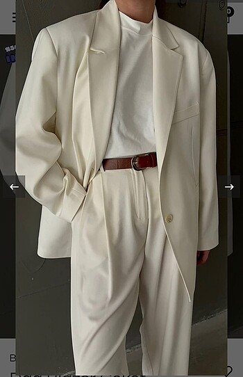 l Beden camel Renk CAMEL OVERSİZE BLAZER CEKET