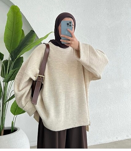 H&M MUADİL OVERSİZE ÖRGÜ KAZAK
