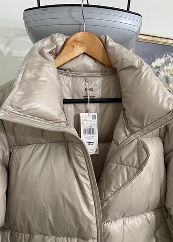 Mango Bej Kadın Şişme Mont - Görsel 3