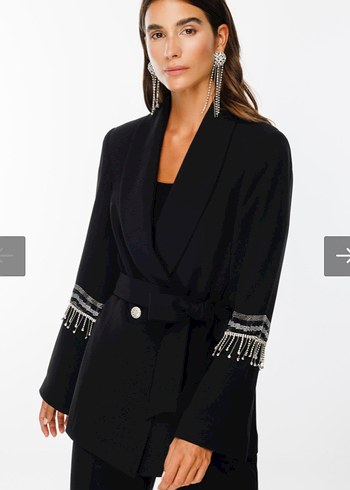 Modaİlgi Kolları Tal Detaylı Abiye Ceket - Görsel 3