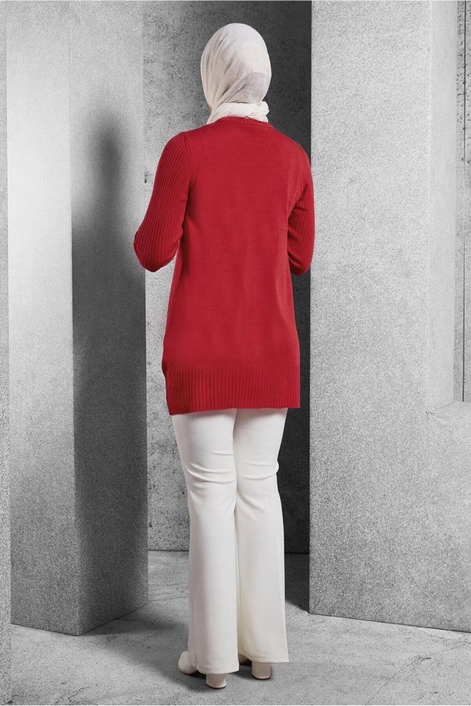 Alvina Triko Tunik Kazak - Görsel 3