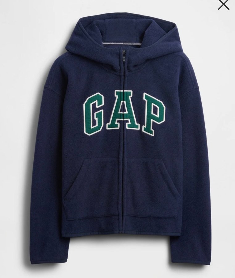 GAP Erkek Çocuk Lacivert Fermuarlı Sweatshirt Polar - Görsel 4