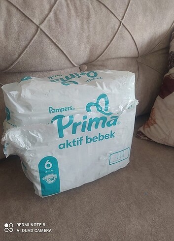 6 Beden: 16+ kg Beden Prima bebek bezı