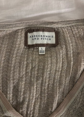 Vintage Abercrombie Henley Bluz - Görsel 2