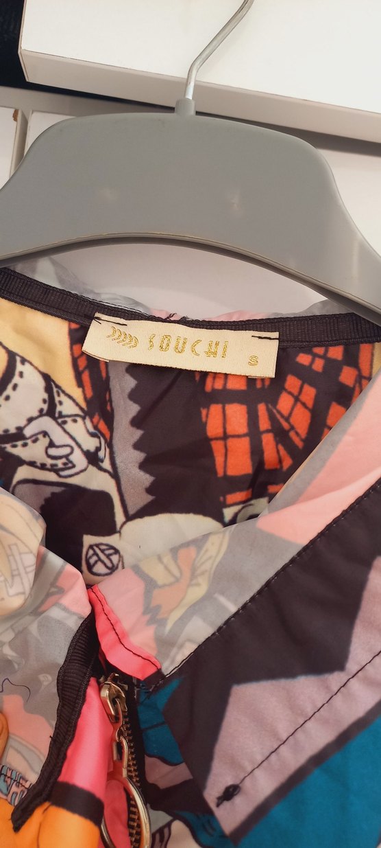 Renkli Baskılı Kız Yağmurluğu Fermuarlı - Görsel 5