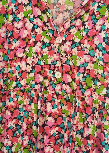 Renkli Piliseli Uzun Bohem Elbise - Görsel 6