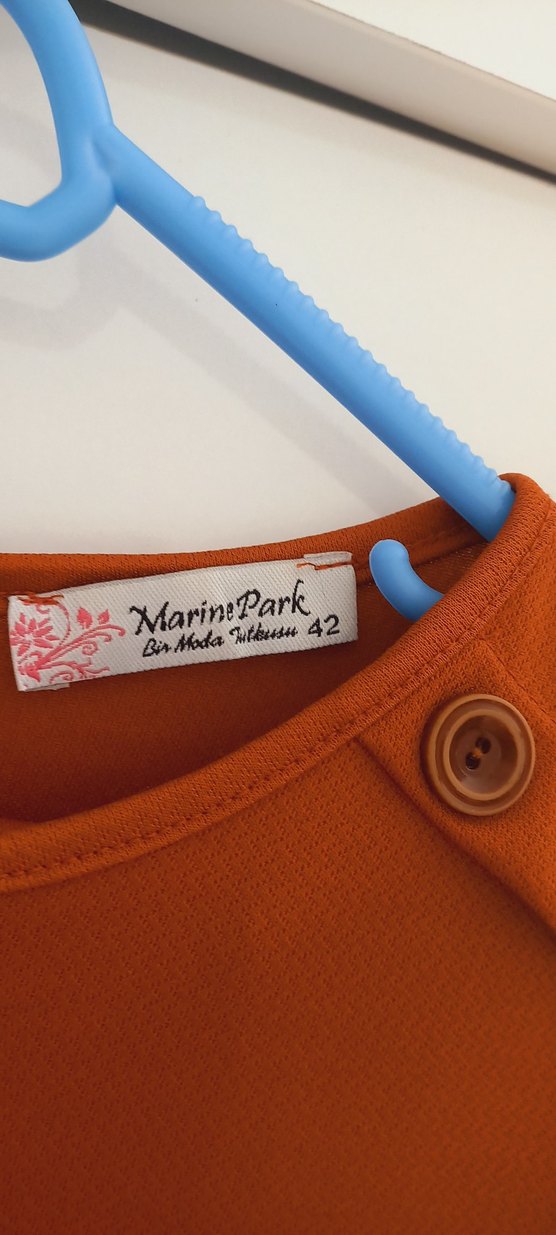 Kadın Kahverengi Uzun Kollu Salaş Tunikli Takım - Görsel 3