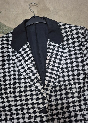 kazayağa Ceket Siyah Beyaz - Görsel 5