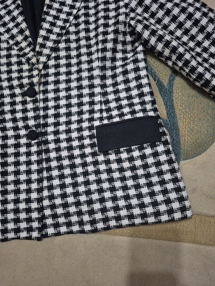 kazayağa Ceket Siyah Beyaz - Görsel 2