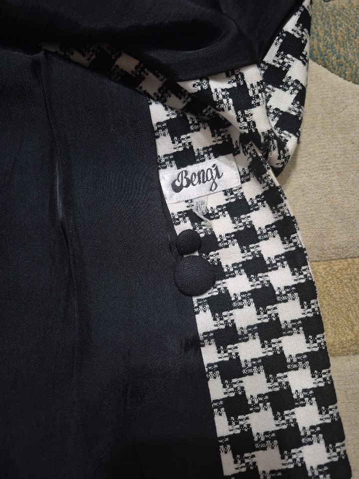 kazayağa Ceket Siyah Beyaz - Görsel 4