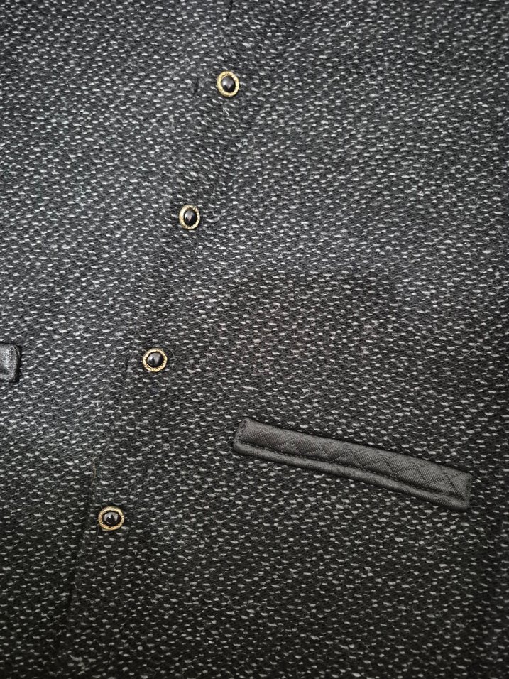 Düğmeli Gri Kadın Ceket - Görsel 3