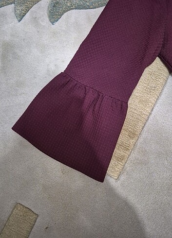 Bordo şık elbise - Görsel 7