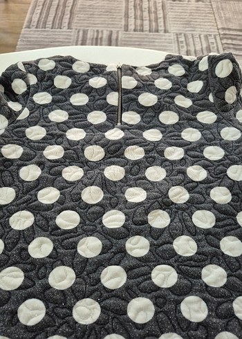 Gri Puantiyeli Fermuarlı Sweet - Görsel 5