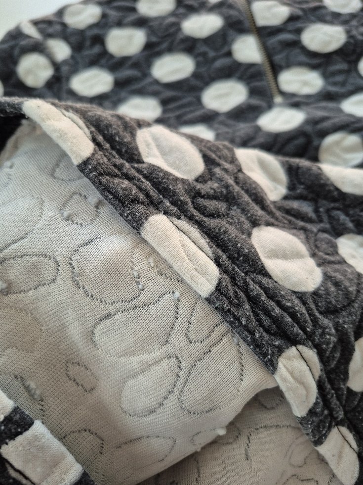 Gri Puantiyeli Fermuarlı Sweet - Görsel 2