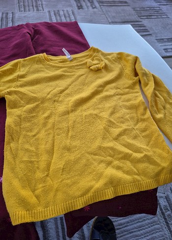 Bordo Nakışlı Kız Çocuk Pantolonu - Görsel 6