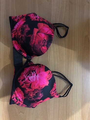 Victoria Secret pembe siyah push-up sütyen