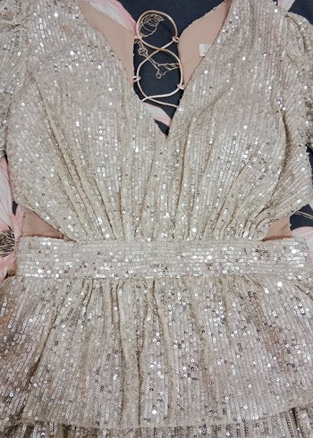 Payetli Abiye elbise - Görsel 3