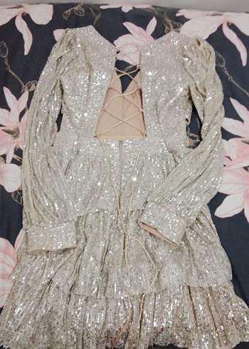 Payetli Abiye elbise - Görsel 4