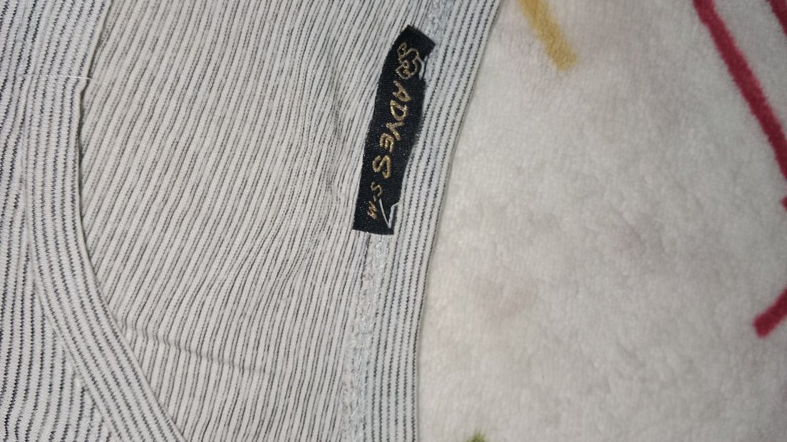 Gri Baskılı Uzun Kollu Kadın bluz - Görsel 2