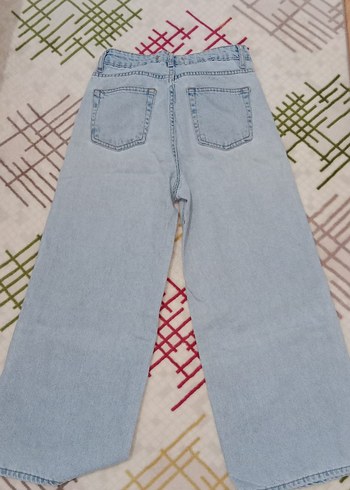 Kadın pallazo kot pantolon - Görsel 3