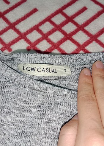 Gri Pamuklu Uzun Kollu Triko Kazak - Görsel 2