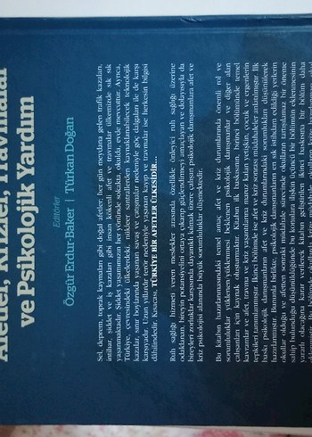 Afetler krizler travmalar ve psikolojik yardım - Görsel 2