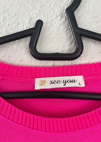 Pembe Baskılı Hamile Triko Tişört - Görsel 4