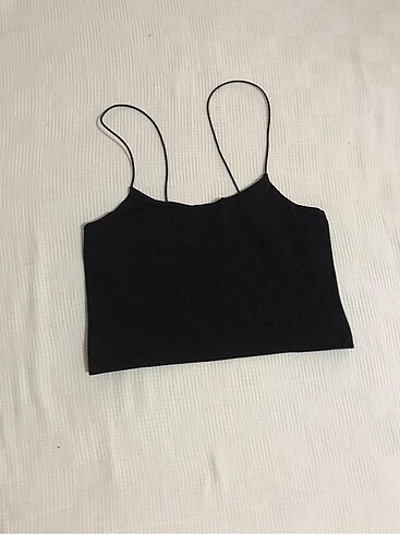 Ambar kısa ince çizgili crop