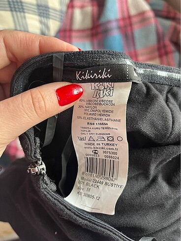 m Beden Siyah taşlı büstiyer