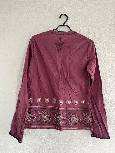 m Beden mor Renk Kookai vintage bluz