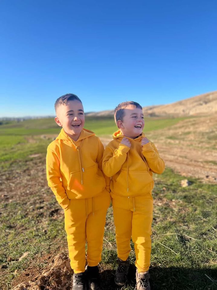%100 pamuk Kapüşonlu çocuk Eşofman Takımı - Görsel 3