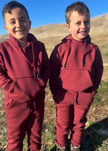 Kapüşonlu unisex Çocuk Eşofman Takımı - Görsel 4