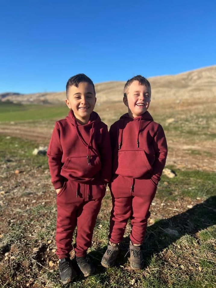 Kapüşonlu unisex Çocuk Eşofman Takımı - Görsel 3