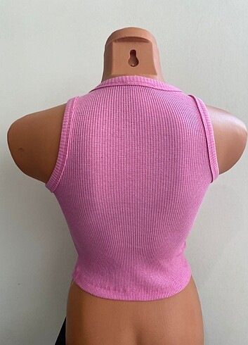 Diğer Pembe crop bluz büstiyer