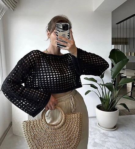 file triko crop bluz