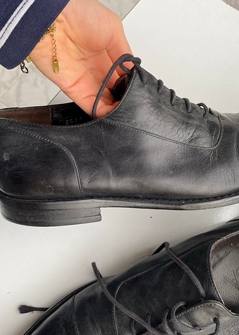 Erkek Siyah Parlak Deri Klasik Ayakkabı - Görsel 6