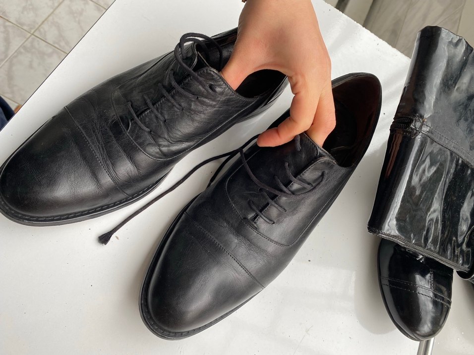 Erkek Siyah Parlak Deri Klasik Ayakkabı - Görsel 2