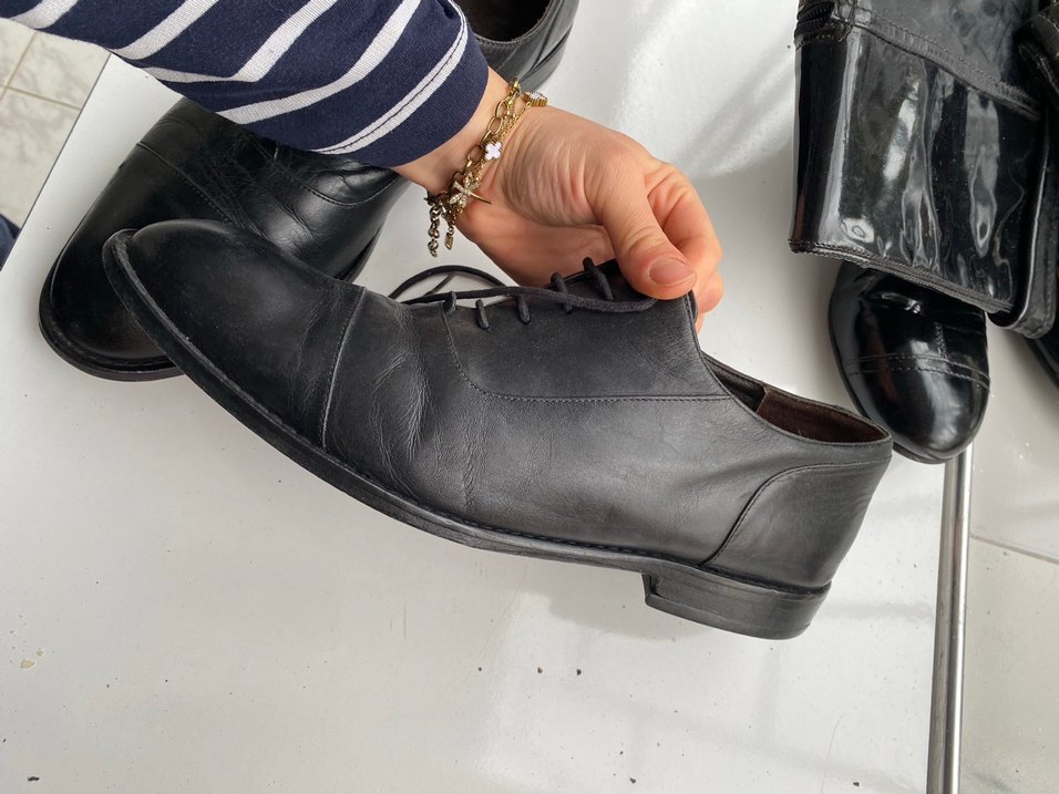 Erkek Siyah Parlak Deri Klasik Ayakkabı - Görsel 3