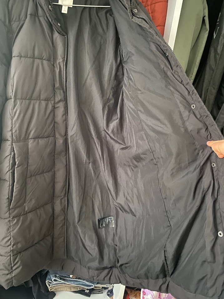 H&M Uzun Pofuduk Kadın Mont - Görsel 3